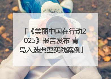 《美丽中国在行动2025》报告发布 青岛入选典型实践案例