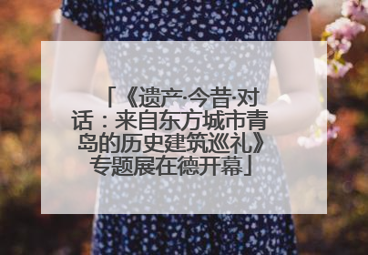 《遗产·今昔·对话：来自东方城市青岛的历史建筑巡礼》专题展在德开幕