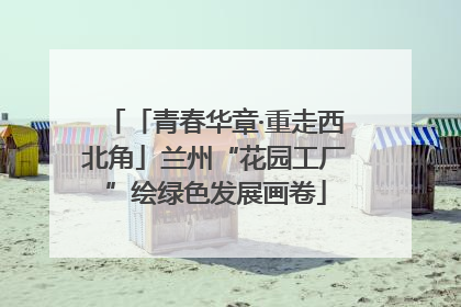 「青春华章·重走西北角」兰州“花园工厂”绘绿色发展画卷