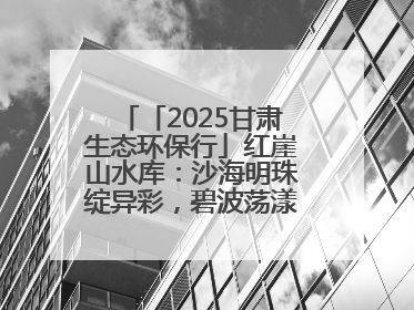 「2025甘肃生态环保行」红崖山水库：沙海明珠绽异彩，碧波荡漾润绿洲