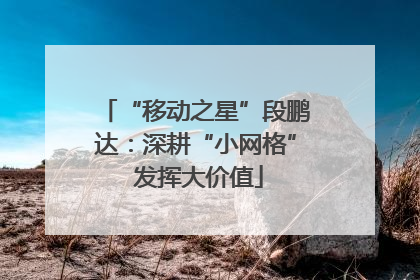 “移动之星”段鹏达：深耕“小网格” 发挥大价值