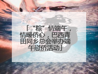 “粽”情端午，情暖侨心，巴西青田同乡总会举办端午慰侨活动