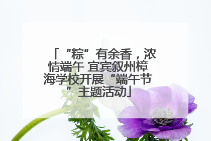 “粽”有余香，浓情端午 宜宾叙州樟海学校开展“端午节”主题活动