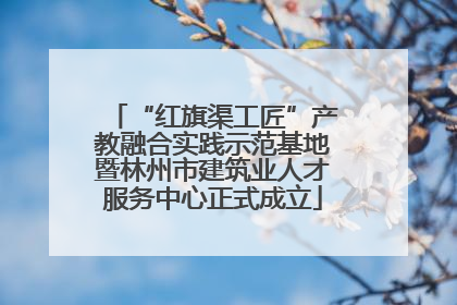 “红旗渠工匠”产教融合实践示范基地暨林州市建筑业人才服务中心正式成立