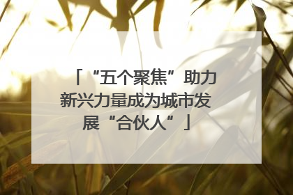 “五个聚焦”助力新兴力量成为城市发展“合伙人”