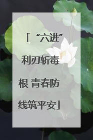“六进” 利刃斩毒根 青春防线筑平安
