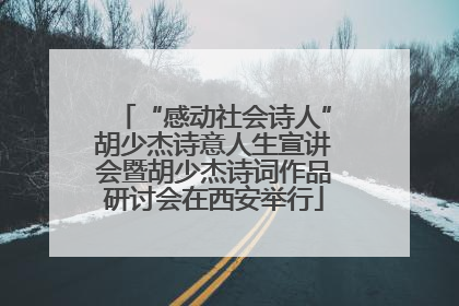 “感动社会诗人”胡少杰诗意人生宣讲会暨胡少杰诗词作品研讨会在西安举行