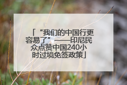 “我们的中国行更容易了”——印尼民众点赞中国240小时过境免签政策