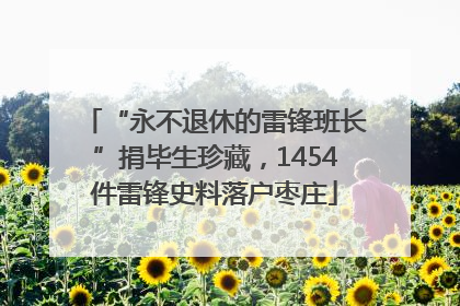 “永不退休的雷锋班长”捐毕生珍藏，1454件雷锋史料落户枣庄