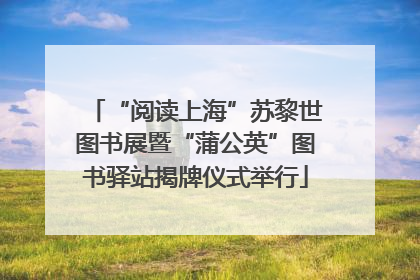“阅读上海”苏黎世图书展暨“蒲公英”图书驿站揭牌仪式举行