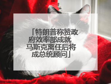 特朗普称赞政府效率部成就 马斯克离任后将成总统顾问