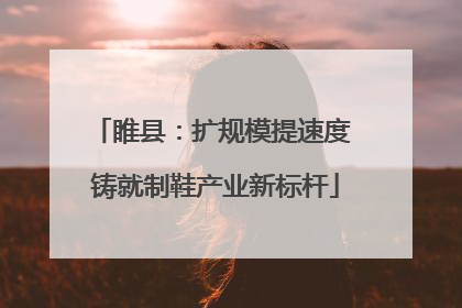 睢县：扩规模提速度 铸就制鞋产业新标杆