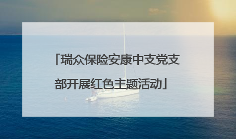 瑞众保险安康中支党支部开展红色主题活动
