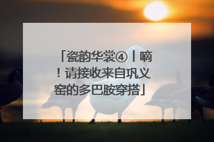 瓷韵华裳④丨嘀！请接收来自巩义窑的多巴胺穿搭