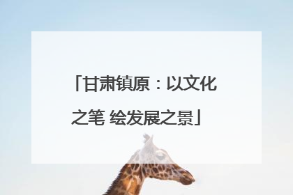 甘肃镇原：以文化之笔 绘发展之景