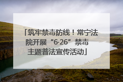 筑牢禁毒防线！常宁法院开展“6·26”禁毒主题普法宣传活动
