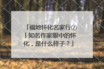 福地怀化名家行⑦丨知名作家眼中的怀化，是什么样子？