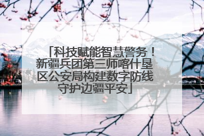 科技赋能智慧警务！新疆兵团第三师喀什垦区公安局构建数字防线守护边疆平安