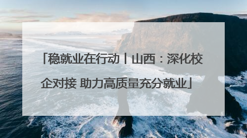 稳就业在行动丨山西：深化校企对接 助力高质量充分就业