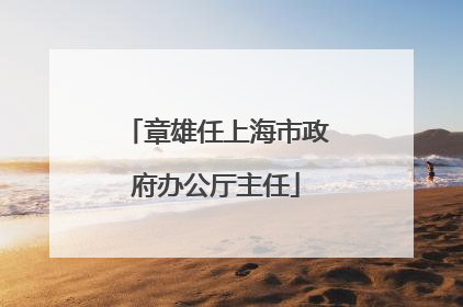 章雄任上海市政府办公厅主任