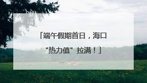 端午假期首日，海口“热力值”拉满！