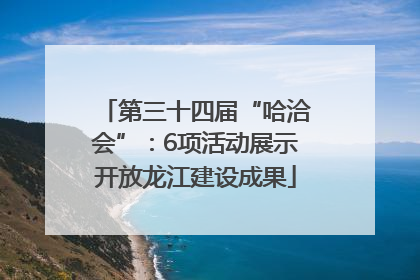 第三十四届“哈洽会”：6项活动展示开放龙江建设成果