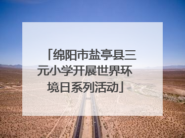 绵阳市盐亭县三元小学开展世界环境日系列活动