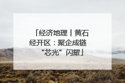 经济地理丨黄石经开区：聚企成链“芯光”闪耀