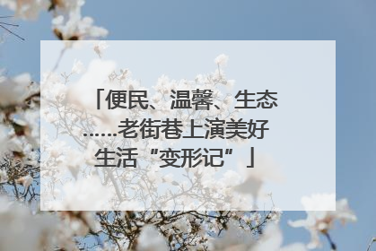 便民、温馨、生态……老街巷上演美好生活“变形记”