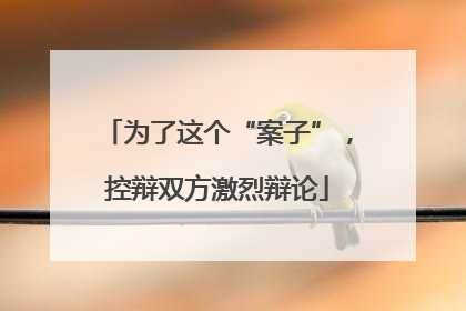 为了这个“案子”，控辩双方激烈辩论