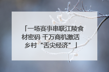 一场赛事串联江陵食材密码 千万商机激活乡村“舌尖经济”