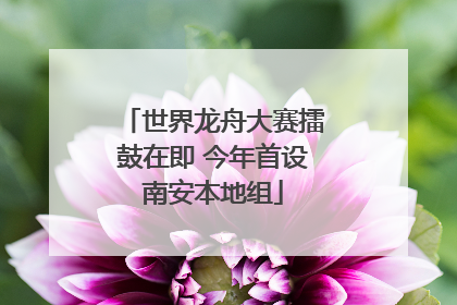 世界龙舟大赛擂鼓在即 今年首设南安本地组