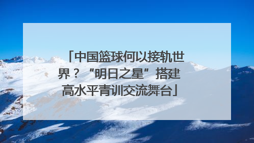 中国篮球何以接轨世界？“明日之星”搭建高水平青训交流舞台