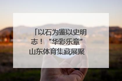 以石为鉴以史明志！“华彩乐章”山东体育集藏展聚焦“岱石丹心”