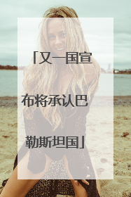 又一国宣布将承认巴勒斯坦国