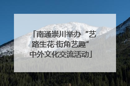南通崇川举办“艺路生花·街角艺趣”中外文化交流活动