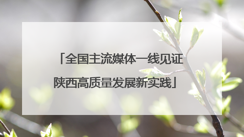 全国主流媒体一线见证陕西高质量发展新实践