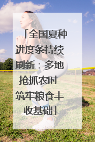 全国夏种进度条持续刷新：多地抢抓农时 筑牢粮食丰收基础