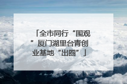 全市同行“围观”厦门湖里台青创业基地“出圈”