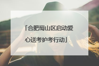 合肥蜀山区启动爱心送考护考行动