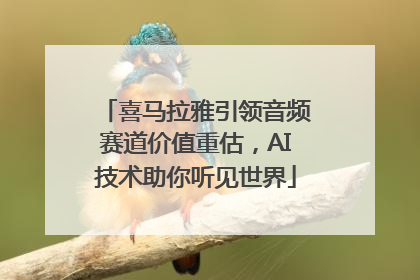 喜马拉雅引领音频赛道价值重估，AI技术助你听见世界