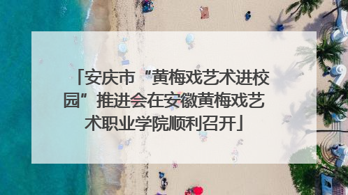 安庆市“黄梅戏艺术进校园”推进会在安徽黄梅戏艺术职业学院顺利召开