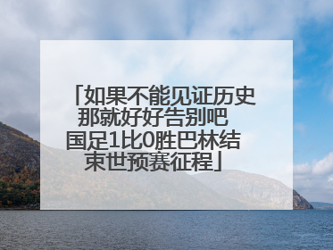 如果不能见证历史 那就好好告别吧 国足1比0胜巴林结束世预赛征程