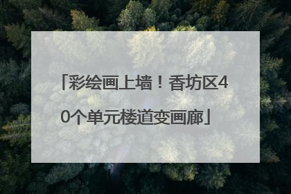 彩绘画上墙！香坊区40个单元楼道变画廊