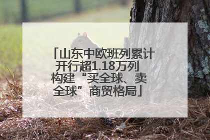 山东中欧班列累计开行超1.18万列 构建“买全球、卖全球”商贸格局