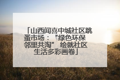 山西闻喜中城社区跳蚤市场：“绿色环保 邻里共淘” 绘就社区生活多彩画卷