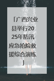 广西兴业县举行2025年防汛应急抢险救援综合演练