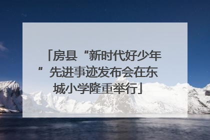 房县“新时代好少年”先进事迹发布会在东城小学隆重举行
