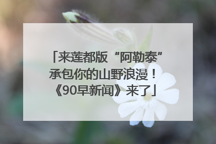 来莲都版“阿勒泰” 承包你的山野浪漫！《90早新闻》来了