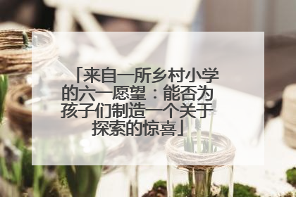 来自一所乡村小学的六一愿望：能否为孩子们制造一个关于探索的惊喜